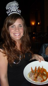 Dinner on New Year's Eve - Lamb Loin with Minted Smashed Parsnips and Carrots