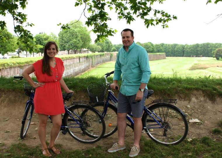 Biking in Lucca