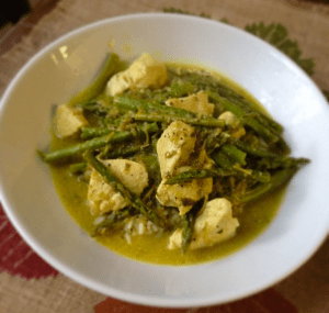 Coconut curry chicken