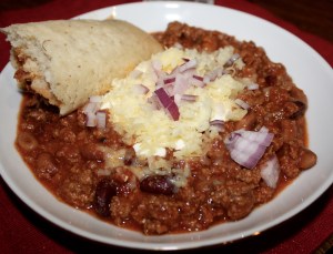 Chili with Tamale